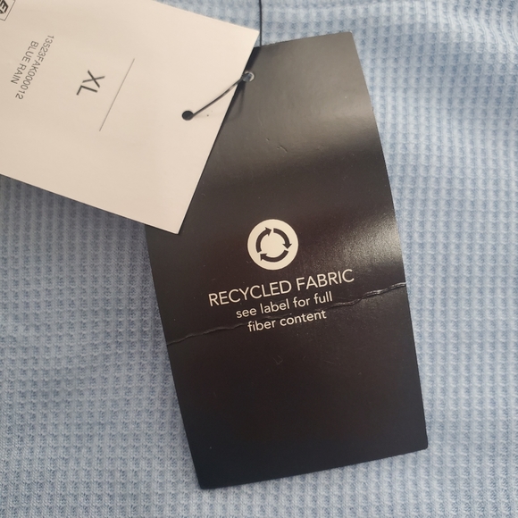 Ocean + Coast Womens XL Blue Waffle Knit Thermal Pajama Set Shirt Pants FLAWS - Picture 4 of 16